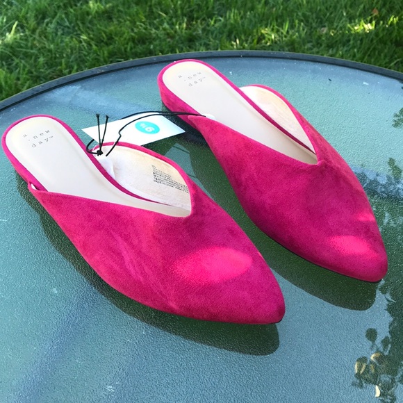 a new day Shoes - A new day burgundy mules new